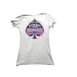 Biketoberfest Shirt Womens Large Daytona Beach Florida‎ USA 2018 Spades Ladies
